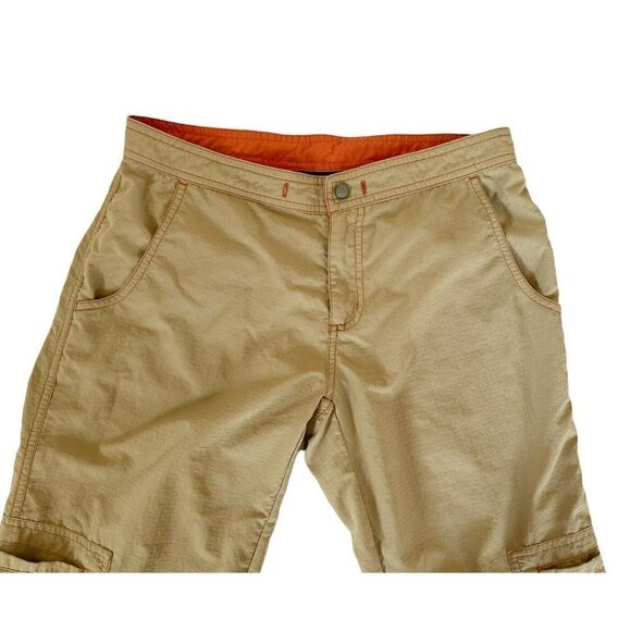 Athleta Women’s Sz M Tan Utility Nylon Cargo Hiking Pants - Picture 4 of 9